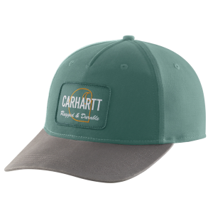 Carhartt Carhartt Mens 105531 Canvas Rugged Patch Cap - Slate Green One Size Fits All - $16.99 at Dungarees