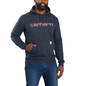 Carhartt Carhartt Men's 105679 Rain Defender Loose Fit Midweight Logo Graphic Sweatshirt - New Navy 2X-Large Regular - $44.99 at Dungarees