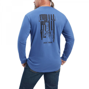 Ariat Men's 10041419 Rebar Outdoor Graphic T-Shirt - True Navy 3X-Large Regular