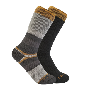 Carhartt Carhartt Mens SC3142M Heavyweight Crew Sock 2-Pack - Charcoal X-Large - $21.99 at Dungarees