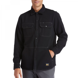 Timberland PRO Men's A1VCQ Closeout Mill River Fleece Shirt Jacket - Jet Black Large Regular
