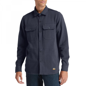 Timberland PRO Mens A1VCQ Closeout Mill River Fleece Shirt Jacket - Dark Navy X-Large Regular