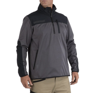 Cat CAT Men's 1310130 Closeout Performance 1/4 Zip Pullover - Matte Black Heather Medium Regular - $49.99 at Dungarees