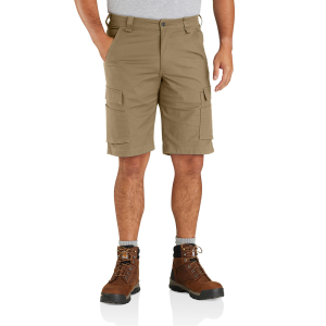 Carhartt Men's 105297 Force Relaxed Fit Ripstop Cargo Work Short - 11 Inch - Dark Khaki 30W