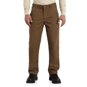 Carhartt Carhartt Mens 100791 Flame-Resistant Washed Duck Loose  Fit Pant - Mid Brown 46W x 34L - $104.99 at Dungarees