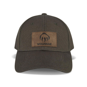 Wolverine Wolverine Mens WVH9502 Logo Leather Patch Cap - Black Olive One Size Fits All - $25.00 at Dungarees