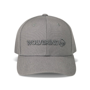 Wolverine Wolverine Mens WVH9500 Embroidered Logo Cap - Grey One Size Fits All - $20.00 at Dungarees