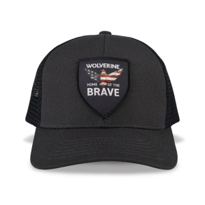 Wolverine Wolverine Men's WVH9503 Home of the Brave Trucker Cap - Onyx One Size Fits All - $20.00 at Dungarees
