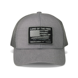 Wolverine Wolverine Mens WVH9504 Land of the Free Trucker Cap - Grey One Size Fits All - $20.00 at Dungarees