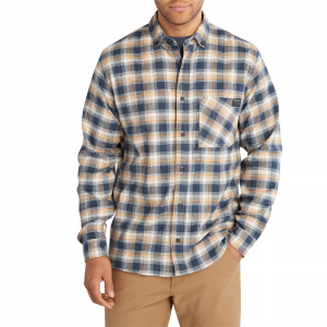 Timberland PRO Mens A64AW Woodfort Long Sleeve Lightweight Flannel Flex Shirt - Wheat 2X-Large Regular