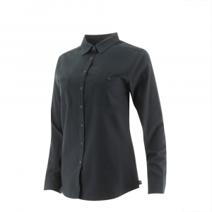 CAT  1610036 Women's Button Down Shirt - Black Oxford 2X-Large Regular