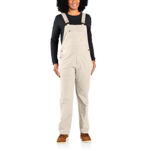 Carhartt Carhartt  106001 Women's Rugged Flex Loose Fit Canvas Bib Overall - Natural X-Large Tall - $74.99 at Dungarees