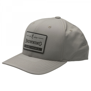 Browning Mens 308575691 Mountaineer Cap - Gray One Size Fits All