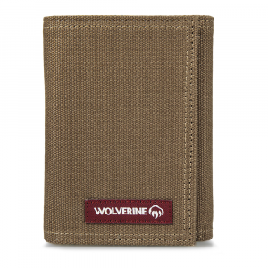 Wolverine Mens WV61-9223 Guardian Cotton Nylon Trim Trifold Wallet - Chestnut One Size Fits All