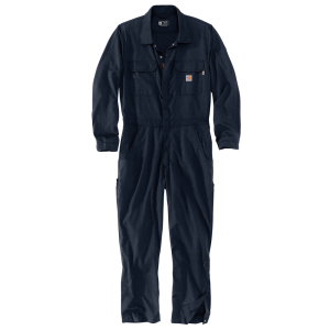 Carhartt Carhartt Mens 105539 Factory 2nd Flame-Resistant Force Relaxed Fit Lightweight Coverall - Navy X-Large Regular - $99.99 at Dungarees
