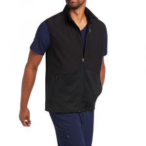 Ariat  10041877 Galen Fleece Scrub Vest - Black Large Regular