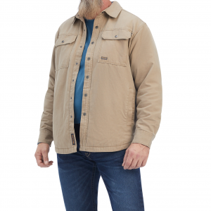 Ariat Men's 10041508 Closeout Rebar Made Tough Shirt Jacket - Rebar Khaki Large Tall