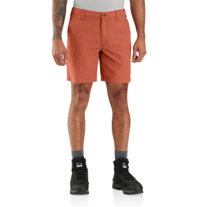 Carhartt Mens 105841 Closeout Rugged Flex Relaxed Fit Canvas Work Short - 8 Inch - Terracotta 52W