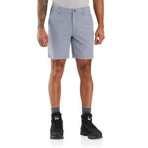 Carhartt Mens 105841 Closeout Rugged Flex Relaxed Fit Canvas Work Short - 8 Inch - Seacliff 28W