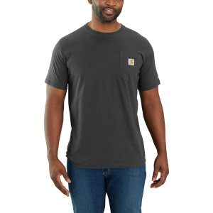 Carhartt Carhartt Mens 106652 Force Relaxed Fit Midweight Short-Sleeve Pocket T-Shirt - Carbon Heather 2X-Large Tall - $32.99 at Dungarees