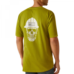 Ariat Mens 10048748 Rebar Cottonstrong Roughneck T-Shirt - Going Green Small Regular