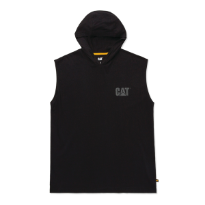 Cat CAT Mens 1010052 Hooded Sleeveless Tee - Black Small Regular - $24.99 at Dungarees