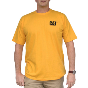 Cat CAT Mens 1510579 Closeout Lightweight Trademark Short Sleeve T-Shirt - Yellow Large Regular - $17.99 at Dungarees