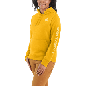 Carhartt Carhartt  102791 Closeout Women's Clarksburg Graphic Sleeve Pullover Sweatshirt - Honeycomb Heather Large Regular - $47.99 at Dungarees