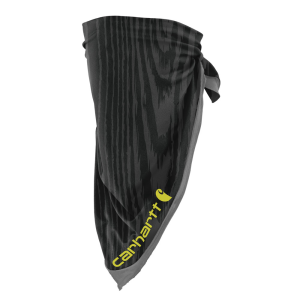 Carhartt Carhartt Men's UP0262U Force Lightweight Cooling Bandana - Woodgrain Print - Black/Shadow One Size Fits All - $14.99 at Dungarees