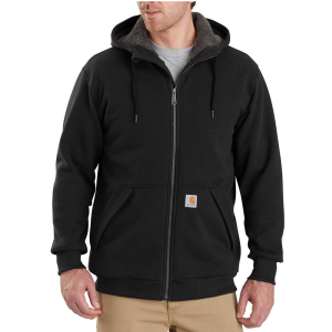 Carhartt Carhartt Mens 103308 Rain Defender Relaxed Fit Midweight Sherpa-Lined Full-Zip Sweatshirt - Black 2X-Large Regular - $74.99 at Dungarees