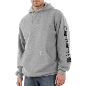 Carhartt Carhartt Mens K288 Loose Fit Midweight Logo Sleeve Graphic Sweatshirt - Heather Gray/Black 3X-Large Regular - $64.99 at Dungarees