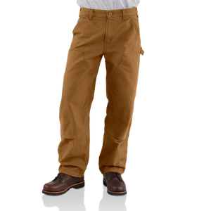 Carhartt Carhartt Mens B136 Double Front Washed Duck Loose Fit Pant - Carhartt Brown 38W x 32L - $64.99 at Dungarees