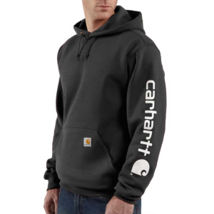 Carhartt Carhartt Mens K288 Loose Fit Midweight Logo Sleeve Graphic Sweatshirt - Black Small Regular - $59.99 at Dungarees