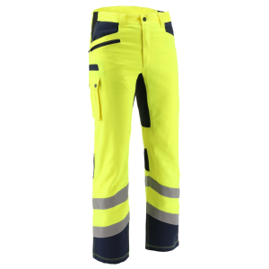 Cat CAT Mens 1810065 Hi-Vis Operator Trouser - Hi Vis Yellow/Navy 44W x 30L - $89.99 at Dungarees