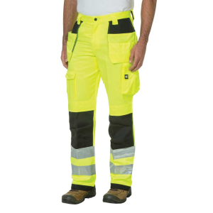 Cat CAT Mens C172EHV Hi-Vis Trademark Pant - Hi Vis Yellow/Black 34W x 34L - $84.99 at Dungarees