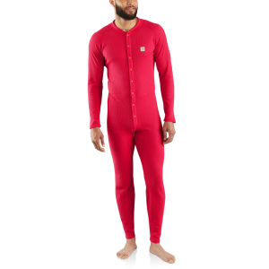 Carhartt Carhartt Mens MUS130 Classic Union Suit - Red 4X-Large Regular - $76.99 at Dungarees