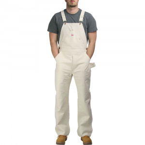 Round House Men's 71 Painter Bib Overall - Natural 30W x 30L