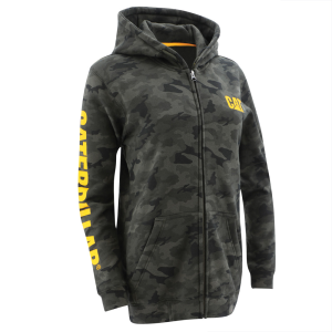 Cat CAT  1050005 Women's Trademark Banner Full Zip Hoodie - Night Camo Large Regular - $64.99 at Dungarees