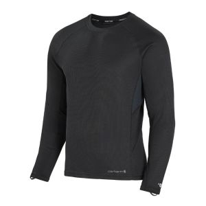 Carhartt Carhartt Mens UM0223M Force Midweight Micro-Grid Base Layer Crewneck - Black 3X-Large Regular - $62.99 at Dungarees