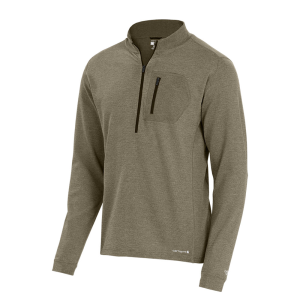 Carhartt Carhartt Men's MBL111 Base Force Heavyweight Base Layer Quarter-Zip - Burnt Olive Heather Small Regular - $60.99 at Dungarees