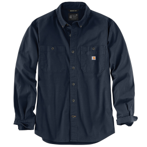 Carhartt Carhartt Mens 103554 Rugged Flex Rigby Long Sleeve Work Shirt - Navy 2X-Large Regular - $38.49 at Dungarees