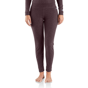 Carhartt Carhartt  WBL134 Closeout Women's Base Force Midweight Poly-Wool Bottom - Deep Wine Heather Medium Regular - $37.49 at Dungarees