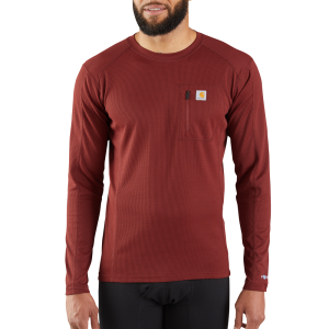 Carhartt Carhartt Men's MBL104 Base Force Midweight Base Layer Tech Crew - Fired Brick 2X-Large Regular - $33.74 at Dungarees