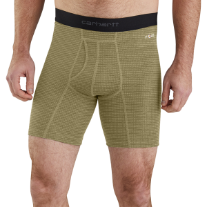 Carhartt Carhartt Mens MBB123 8 Inch Tech Boxer Brief - Burnt Olive Large Regular - $25.99 at Dungarees