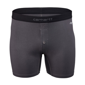 Carhartt Mens UU0174M Force 5-Inch Stretch Cotton Button Fly Boxer Brief - Shadow 3X-Large Regular
