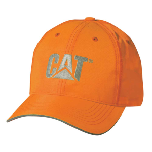 Cat CAT Men's 1128101 Hi-Vis Trademark Cap - Hi Vis Orange One Size Fits All - $14.99 at Dungarees