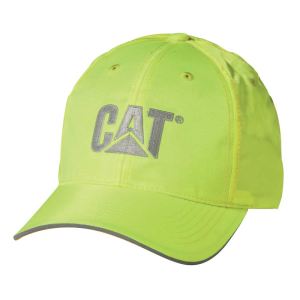 Cat CAT Mens 1128101 Hi-Vis Trademark Cap - Hi Vis Yellow One Size Fits All - $14.99 at Dungarees