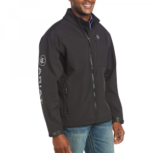 Ariat Mens 10023322 Logo 2.0 Softshell Jacket - Black Large Tall
