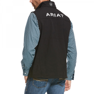 Ariat Men's 10028321 Logo 2.0 Softshell Vest - Black Large Regular