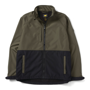Cat CAT Men's 1040046 Ripstop Softshell Jacket - Army Moss / Black Medium Regular - $89.99 at Dungarees
